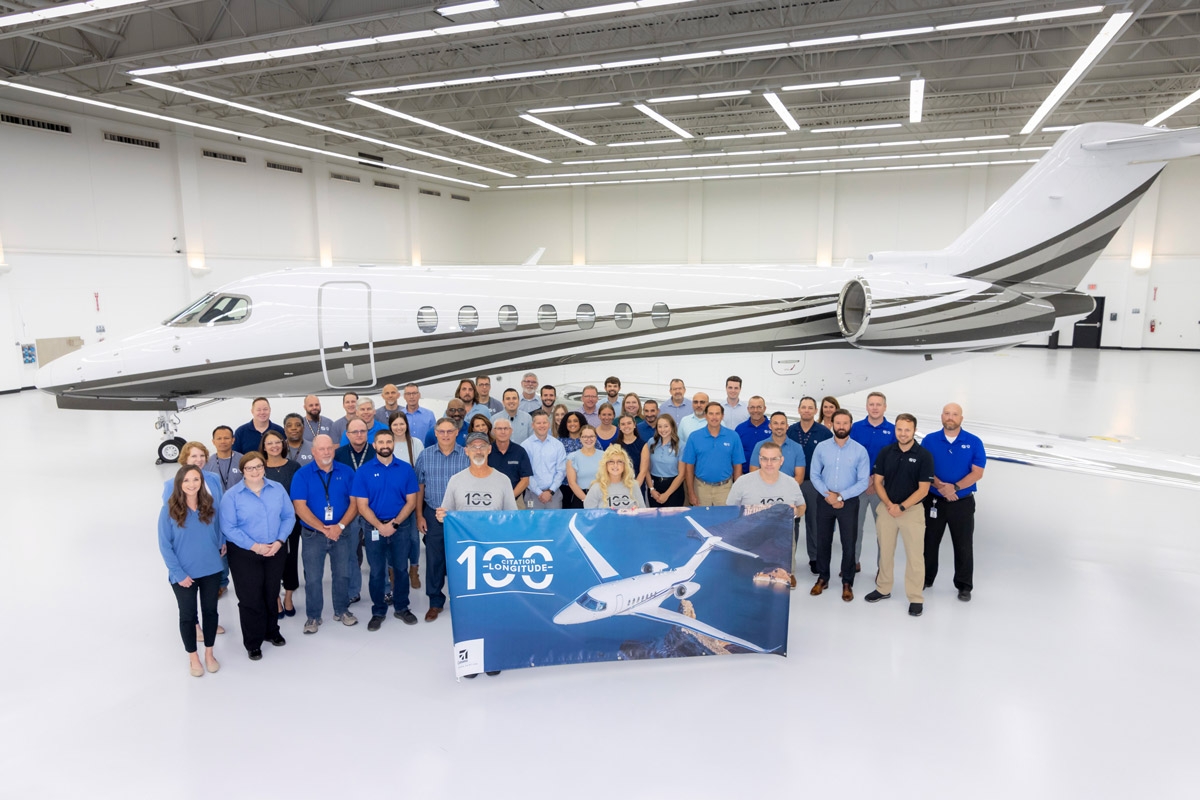 Textron Aviation has reached a significant milestone by delivering its 100th Longitude.